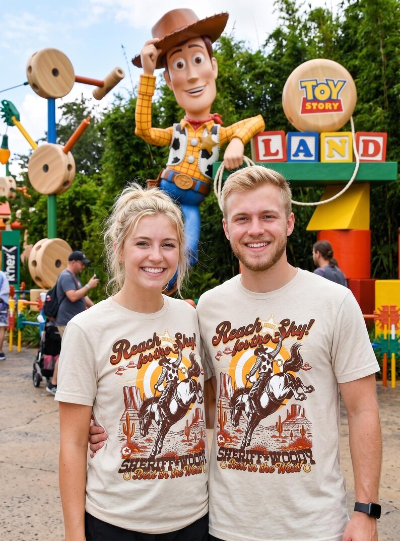 Sheriff Woody PNG, Toy Story Sublimation, Reach For The Sky, Disney Vacation Tee, Toy Story Land DTF, Hollywood Studios, Best In The West, Toy Story Family, Disney World PNG, Pixar Cowboy Design, Disney Trip Transfer, Retro Disney Shirt, Digital Download, Bucking Bronco Graphic, Flying Saucer, Vintage Western Art, Toy Story Birthday, Disney Bound Outfit, Retro Theme Park Tee, Sublimation Design File, DTF Transfer Print, Sheriff Badge PNG, Andys Room Toys, Toy Story Party, Disney Sublimation