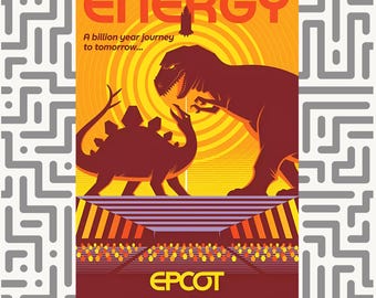 Epcot Memories: Universe of Energy Poster for DIY Printing Epcot Experience Prints Disney, Vintage Disney, Disney Prints, Home Decor Wall