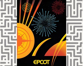 Epcot Memories: Harmonious Poster for DIY Printing Epcot Experience Prints Disney, Vintage Disney, Disney Prints, Home Decor Wall Art