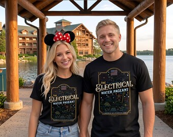 Electrical Water Pageant PNG, Disney World Bay Lake Seven Seas Shirt Design, Retro Magic Kingdom Sublimation, Vintage Light Parade Graphic