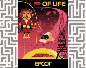 Epcot Memories: Wonders of Life Poster for DIY Printing Epcot Experience Prints Disney, Vintage Disney, Disney Prints, Home Decor Wall