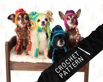 Small Dog Pompom Hat Crochet Pattern: DIY Pet Fashion (PDF Pattern)