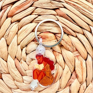 Lernzeit mit Gott | Afroamerikanerfrau Keychain | Christliche Frau Schlüsselbund | Afroamerikanerfrau Keychain | Schwarze Frau Keychain |