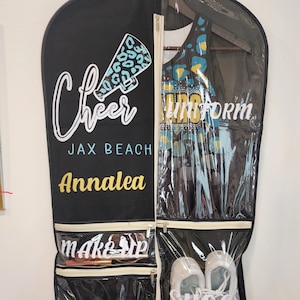 Personalized Cheerleading and Dance Garment Bags / Competition Cheer Bags / Cheer Uniform Bags