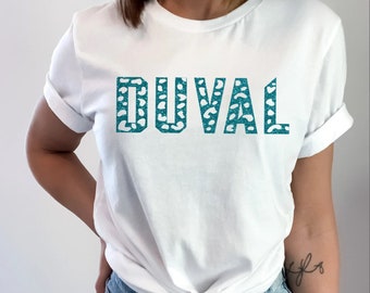 Duval Leopard Print Glitter Shirt / Jaguars Glitter Top / Jags Glitter Shirt / Gameday Tank / Florida Shirt / Jaguars Tee