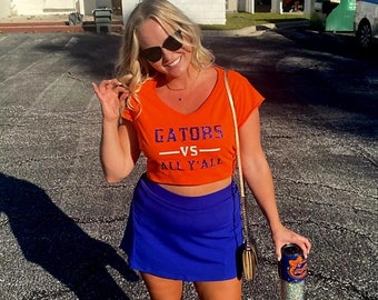 Chemise scintillante Gators vs All Y'all / Haut scintillant Gators / Débardeur Gators Gameday / Chemise Florida / T-shirt Gator
