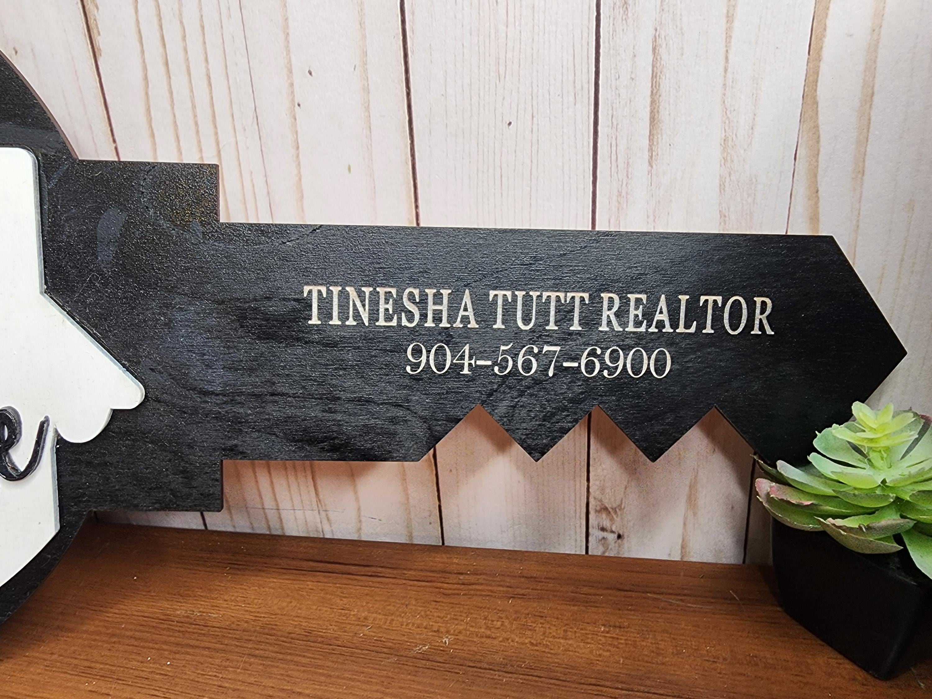 Realtor Closing Signs Welcome Home Realtor Key Sign / Real Estate Closing Signs / Custom Sold ...