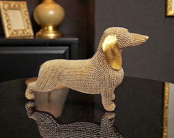 Dachshund Rhinestone Statue / Dachshund Gifts / Weiner Dog Gift / Dachshund Bling Statue / Cute Dachshund Gifts