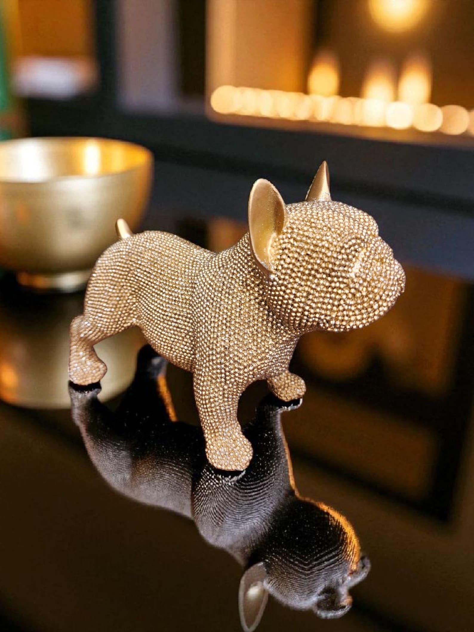 French Bulldog Rhinestone Statue / Frenchie Gifts / French Bulldog Gift ...