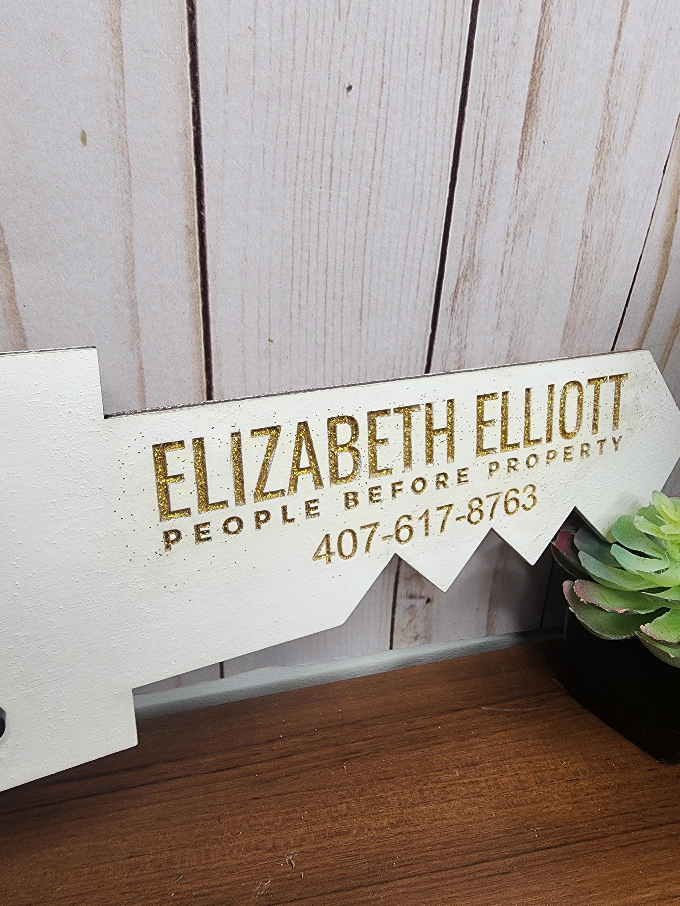 Realtor Closing Signs Sold Realtor Key Sign With Glitter Accents / Real Estate Closing Signs ...