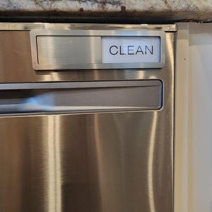 Großer Geschirrspüler Magnet mit Easy Slide Clean/Dirty Indikator / Funktionales Küchen Dekor / Geschirrspüler Magnet / Sauber Dirty Dishwasher Magnet