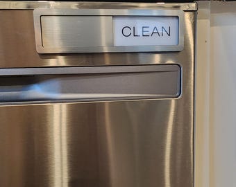 Large Dishwasher Magnet with Easy Slide Clean/Dirty Indicator / Functional Kitchen Decor / Dishwasher Magnet / Clean Dirty Dishwasher Magnet