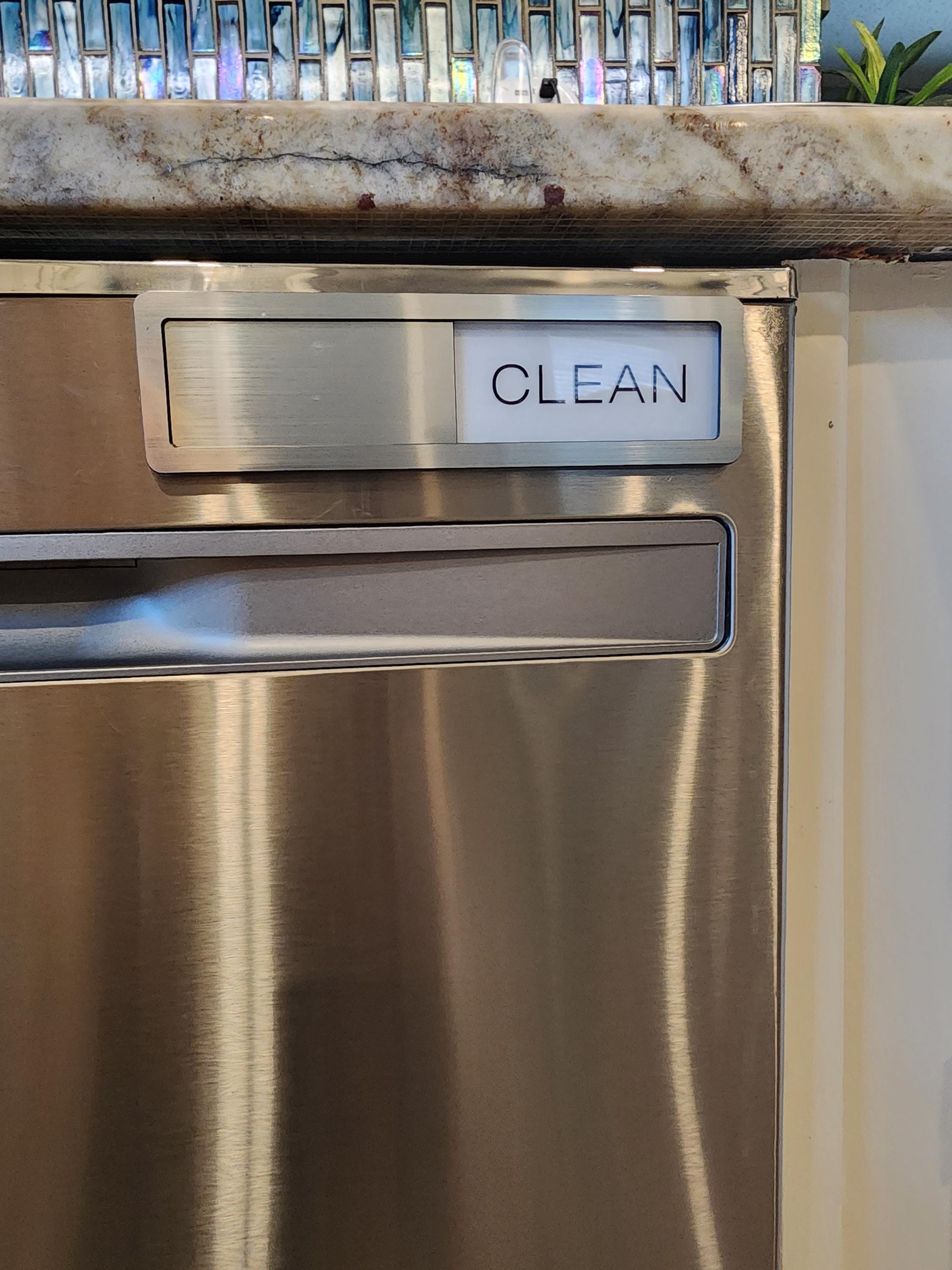 Large Dishwasher Magnet with Easy Slide Clean/Dirty Indicator / Functional Kitchen Decor / Dishwasher Magnet / Clean Dirty Dishwasher Magnet