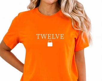 Camiseta Twelve Lock / Camiseta linda / Camiseta Taylor / Camisetas con brillo / Camiseta Showgirl Concert / Camiseta Chiefs Kelce