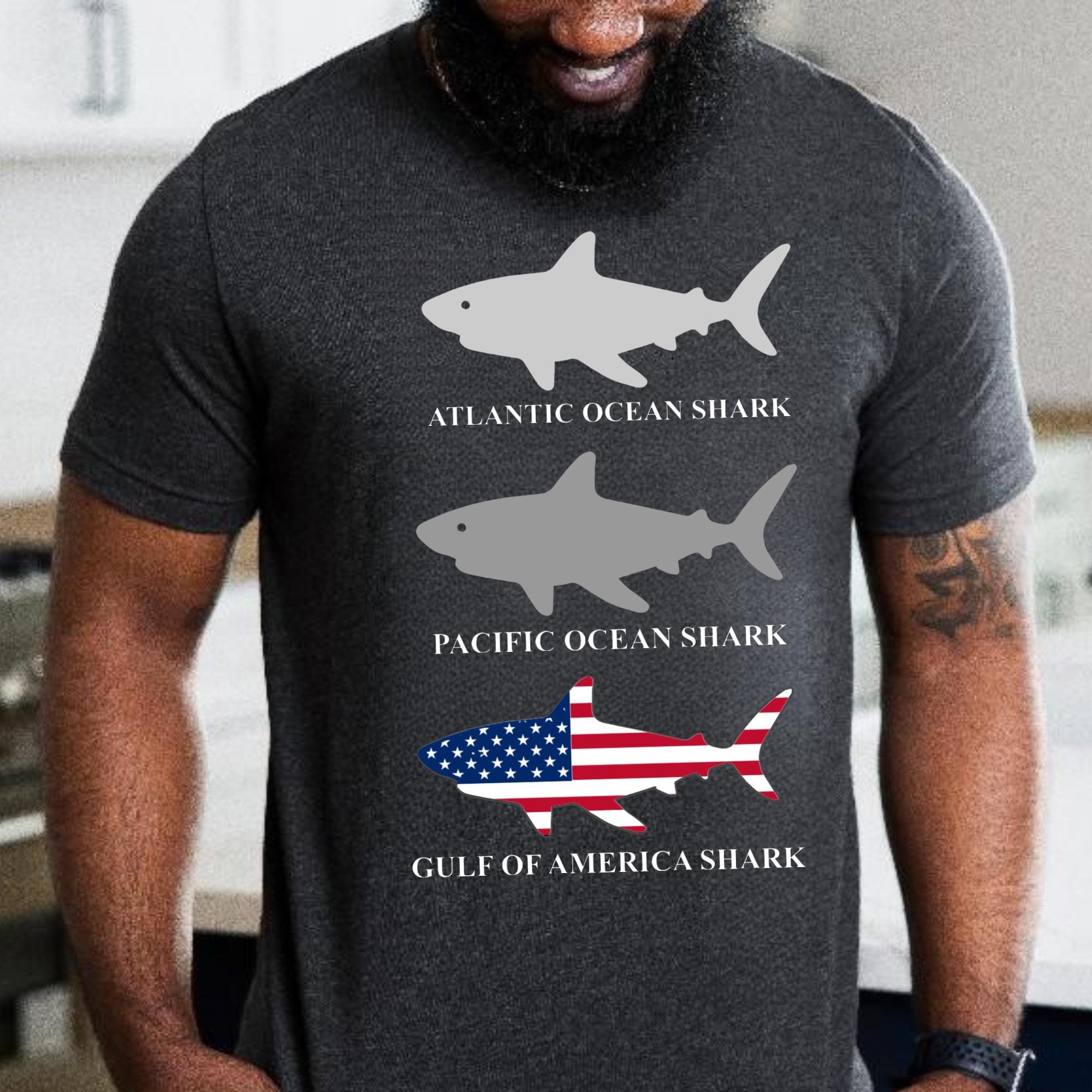 Gulf of America Shark Shirt / Funny Gulf of America Shirt / Trump Gulf of America Shirt / 4th of July Shirt / Funny Trump Tee
