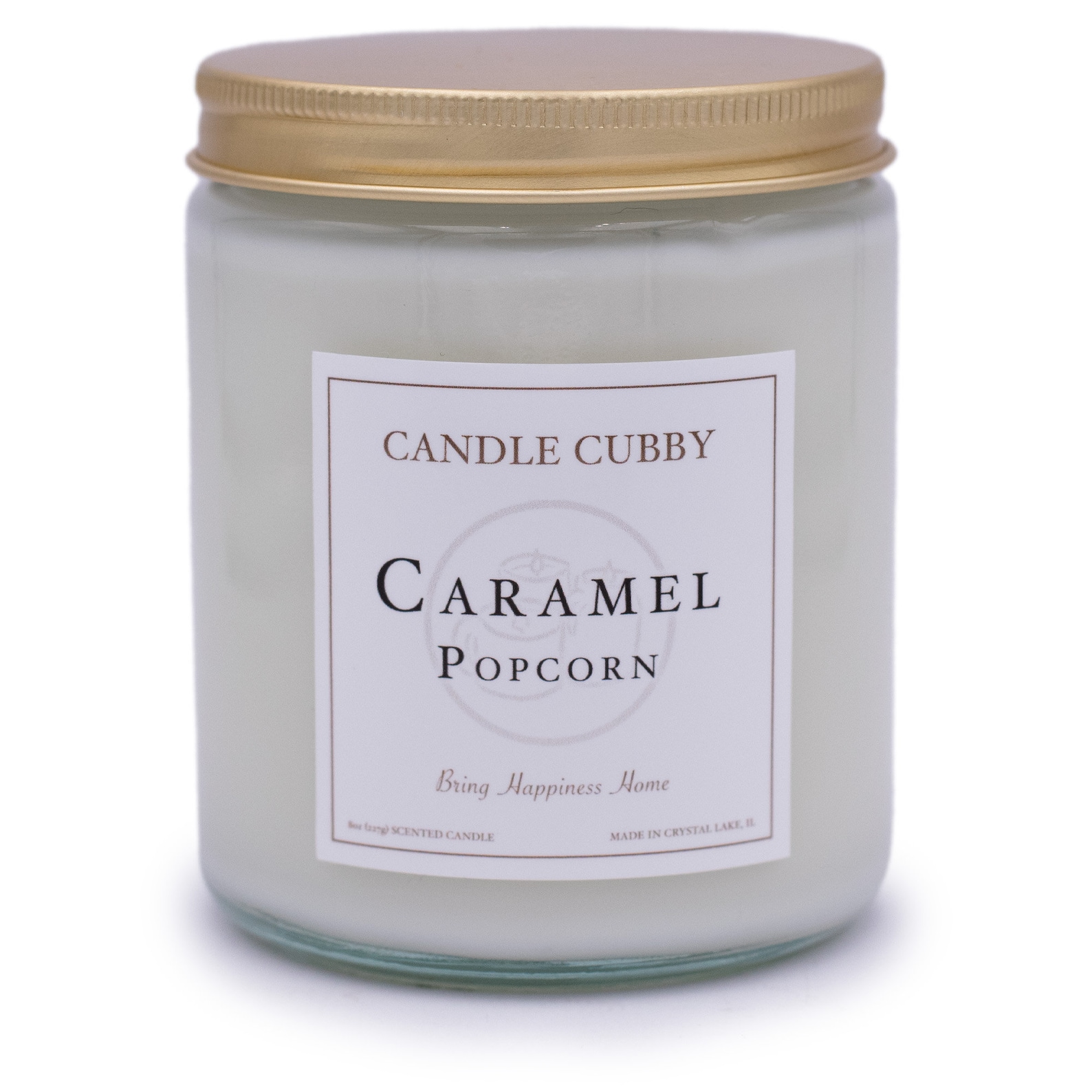Popcorn Candle Caramel Popcorn Scented Candle | 8oz Jar - Etsy