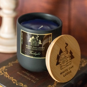 Twilight | 12oz Jar Candle | Lavender and Musk Scented | White Oak Lodge
