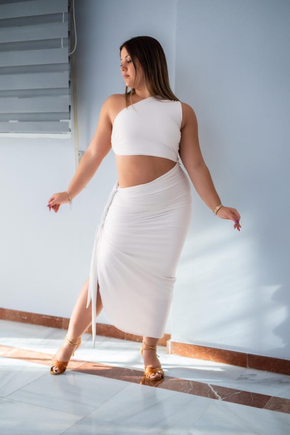 Liss Dress, Latin Dance Dress, Set Dance, Exotic Dancewear, Festival Clothing