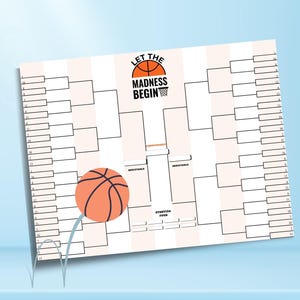 Basketball Madness Tournament Brackets Printable College Basketball March Brackets