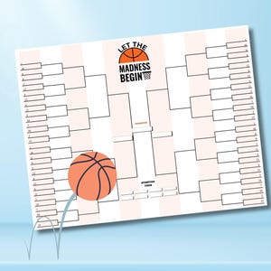 Turniej Basketball Madness, drabinki turniejowe, drukowane drabinki turniejowe na marzec w koszykówce uniwersyteckiej