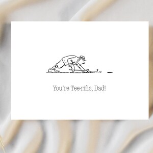 Carte de golf pour la fête des pères, carte de voeux pour la fête des pères de golf imprimable, carte pour papa drôle, cadeau de golf pour la fête des pères pour lui, fête des pères drôle