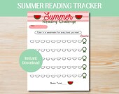 Summer Reading Progress Tracker For Kids Summer Reading Tracker Summer Book Goals