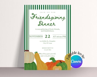 Friendsgiving Einladung Editierbare Friendsgiving Einladen Thanksgiving Friends Dinner Party Friendsgiving Dinner Friendsgiving Digital Invite