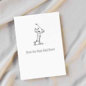 Carte de golf pour la fête des pères, carte de voeux pour la fête des pères de golf imprimable, carte pour papa drôle, cadeau de golf pour la fête des pères pour lui, fête des pères drôle