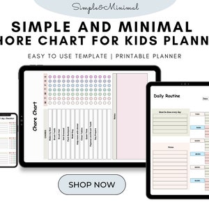 Chore Chart for Multiple Kids Daily Checklist Canva - Etsy