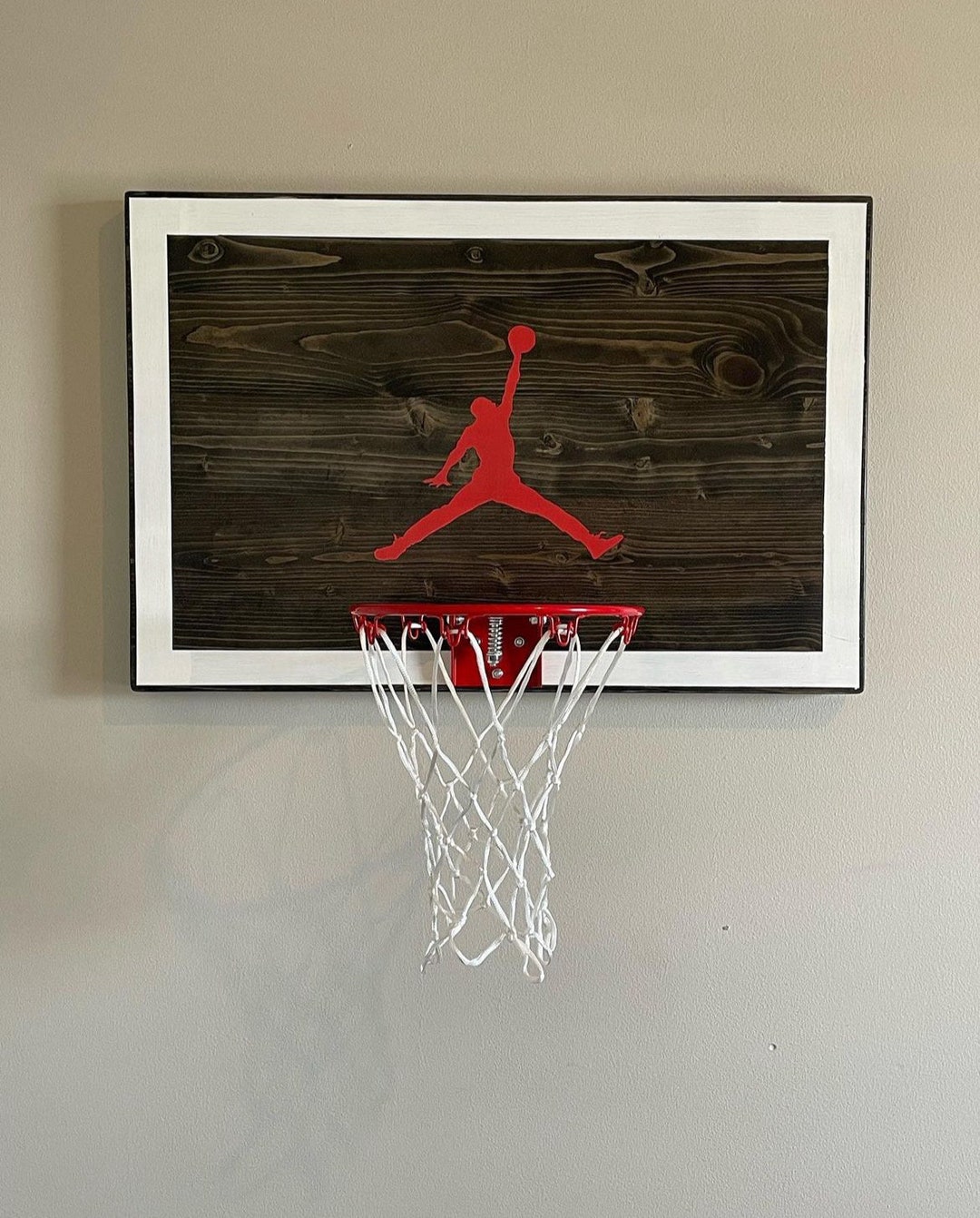 His Airness Custom Basketball Hoop Etsy