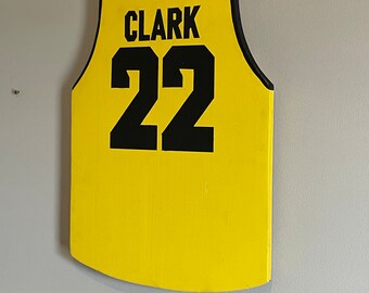 Custom Wood Jersey Hoop