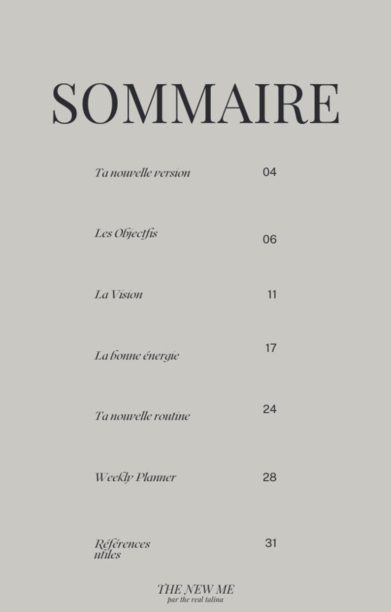 THE NEW ME Glow Up Plan et Guide Etsy France