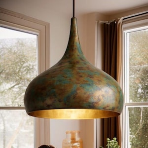 Handmade Bronze Pendant Lamp with Elegant Design
