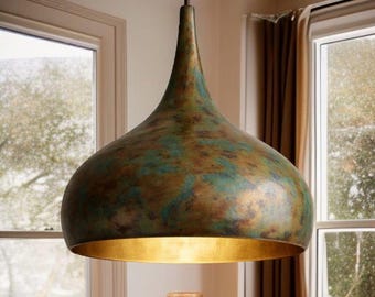 Handmade Bronze Pendant Lamp with Elegant Design