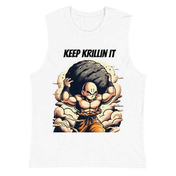 Dragon Ball Z Gym Shirt - Keep Krillin It (White)
