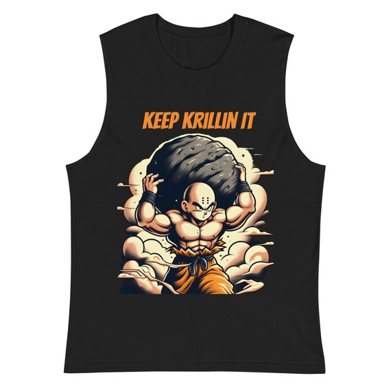 Dragon Ball Z Gym Shirt - Keep Krillin It (Black)