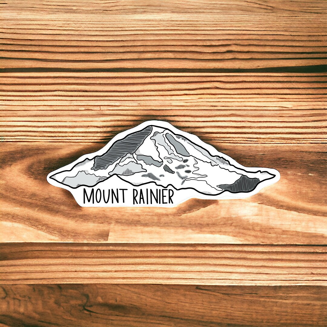 Reineer R Sticker Mount Rainier Sticker - Etsy
