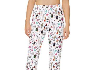 Taylor Kids Pajama Pants (AOP), Little Swiftie Birthday Gift, Era Tour Merch, Swiftie pj pants, Album Cover Pajama Pants