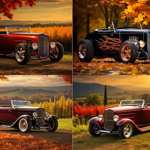 Ford Model A Roadster Hot Rod Bilder: 300 DPI (Herunterladbare PNG)