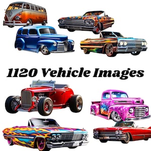 1120 Images Hot Rods, Custom Cars, Classics, Comic, Futuristic Cars. Instant Downloadable Images . For personal or commercial use. Hot Rod
