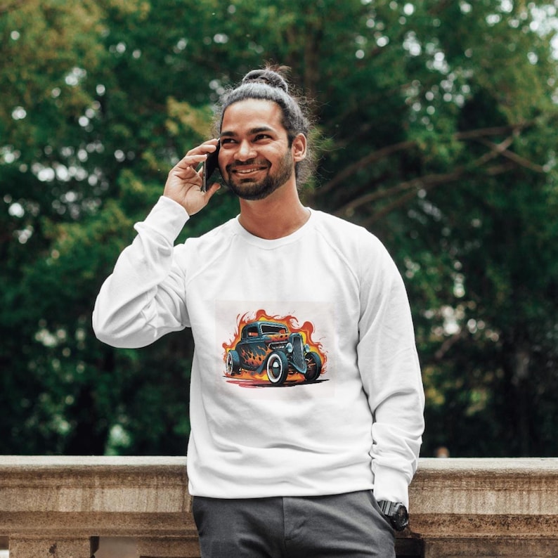 Cartoon Hot Rod Image: Vintage Car Art (PNG, PDF, SVG). Digital ...