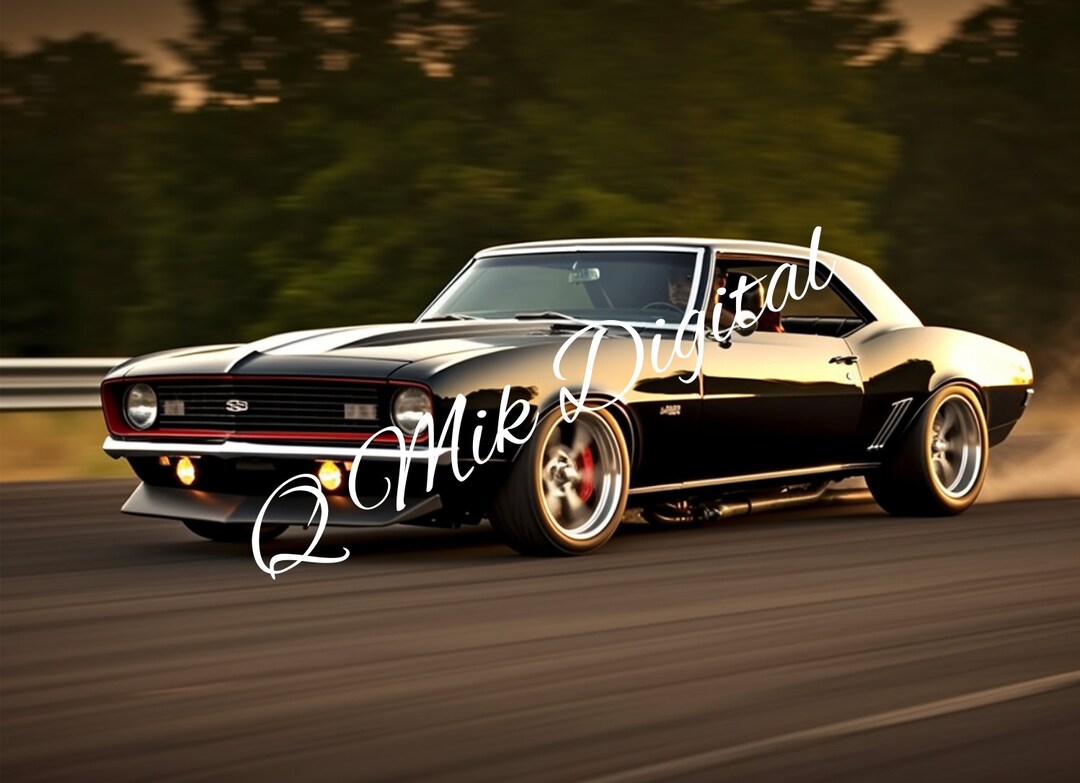 Muscle Car Drag Racing. Downloadable Image. SVG and PNG. PLR for ...