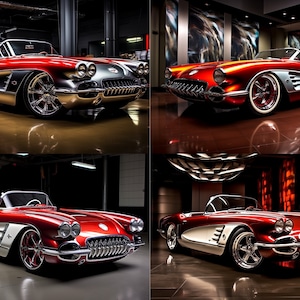 1962 Chevrolet Corvette Stingray C1 Images (Downloadable PNG)
