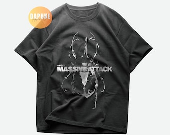 Massive Attack Mezzanine Angel album cover unisex shirt | Robert 3D Del Naja Tricky Daddy G Electronic Rock Music Tshirt Retro Vintage Gift