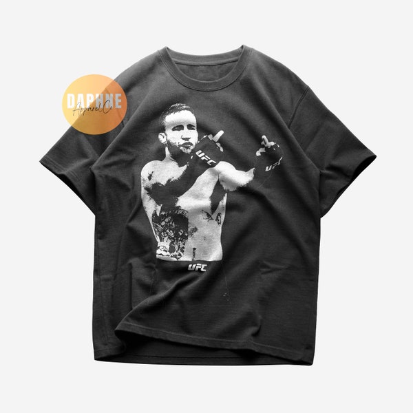 Camisa Justin Gaethje / Campeón de peso ligero Ufc / Camiseta deportiva vintage / Diseño profesional / Camisa MMA / Camisa cómoda 100% algodón