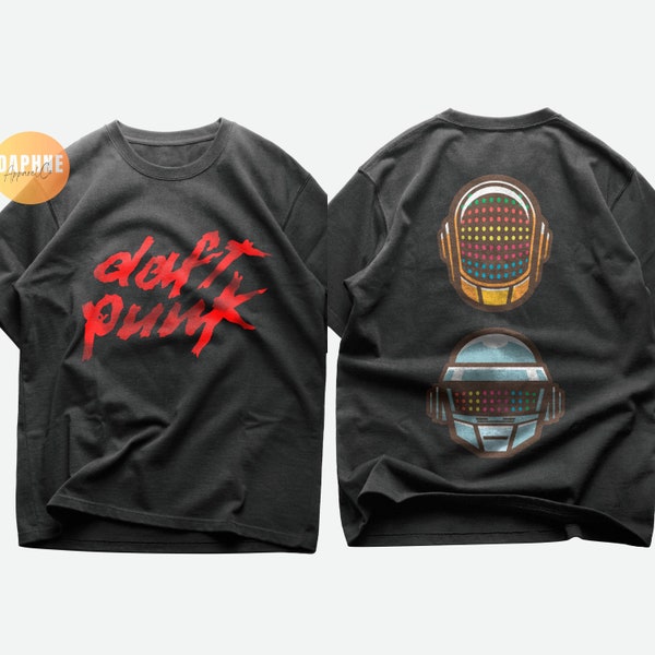Daft Punk unisex shirt | Guy-Manuel de Homem-Christo Thomas Bangalter Tribute Tee | Electronic Music Rock Tshirt | Gift for her Gift for him