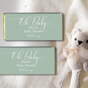 Sage Green Chocolate Bar Wrapper Template, Gender Neutral Baby Shower, Chocolate Wrapper Aldi, Hershi Bar, Printable Candy Wrapper IMBS5