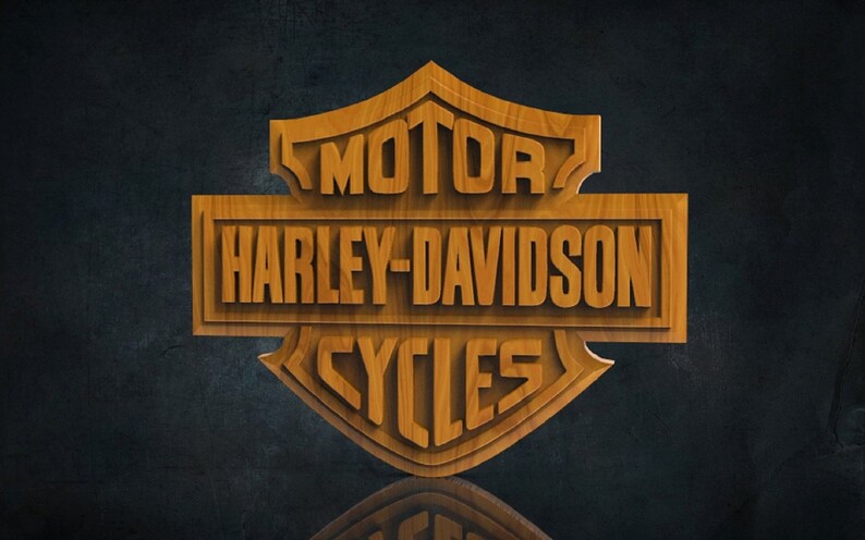 Harley Davidson Arma Sign Relief 3D Stl Model for CNC Router - Etsy