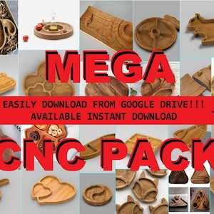 The best offer of my shop! Absolutely all the files of my store and a lifetime subscription to future files! Mega Pack +250 PCS Cnc Files