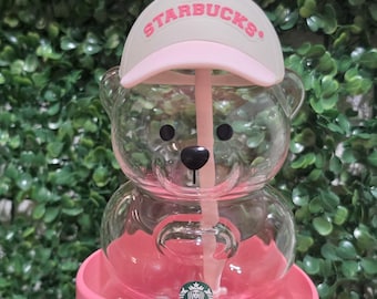 Starbucks Bearista Cup Holder Adapter | Car Cup Holder Insert | Dual Pink & Coral Ombre | 3D Printed | Cup Holder Only